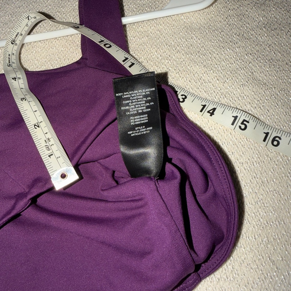 Aritzia Babaton Contour Square Neck Tank (color dewberry purple) - Picture 4 of 7
